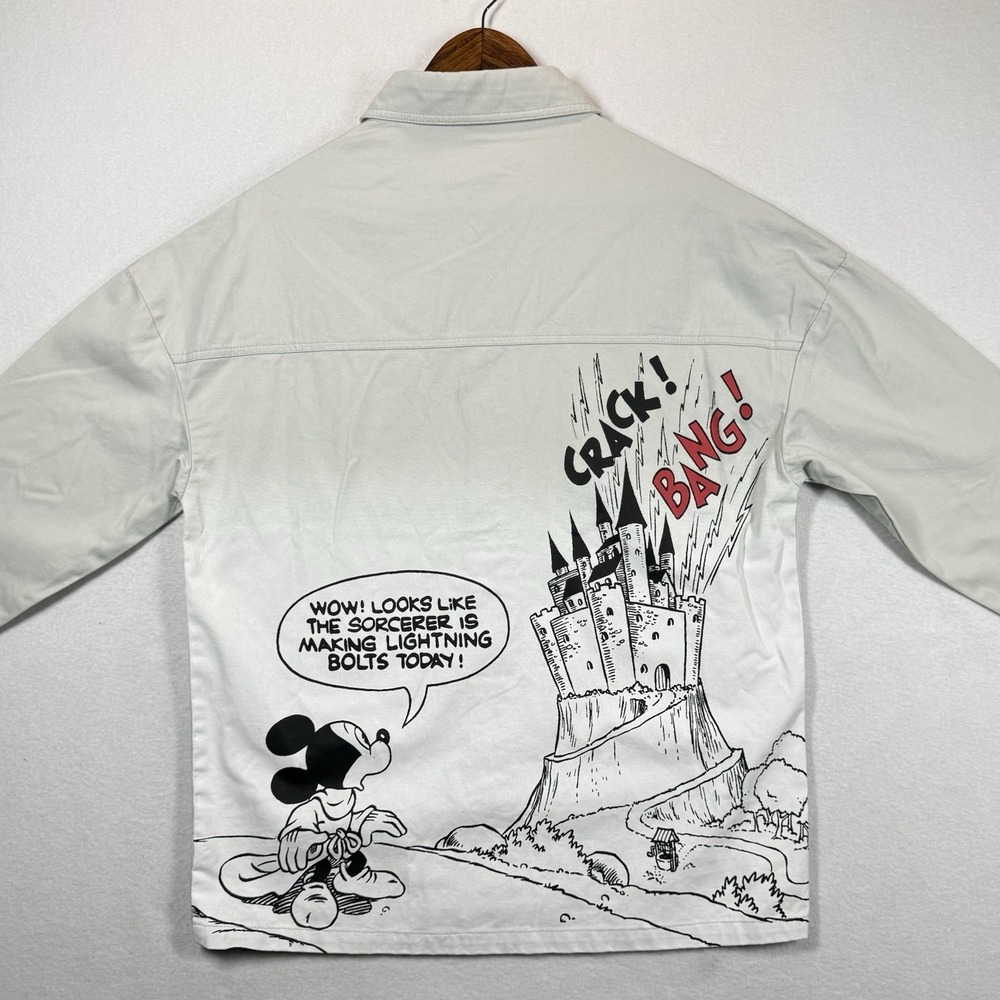 Disney Sorcerer's Apprentice Shirt Jacket Mens Sm… - image 2
